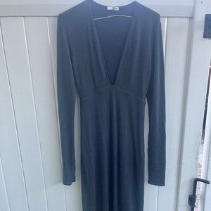 Navy Blue Wilfred Free Small Long Sleeve Knit Dress